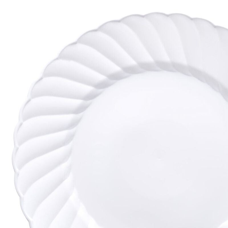 7.5" White Flair Plastic Salad Plates (108 Plates) image number 8