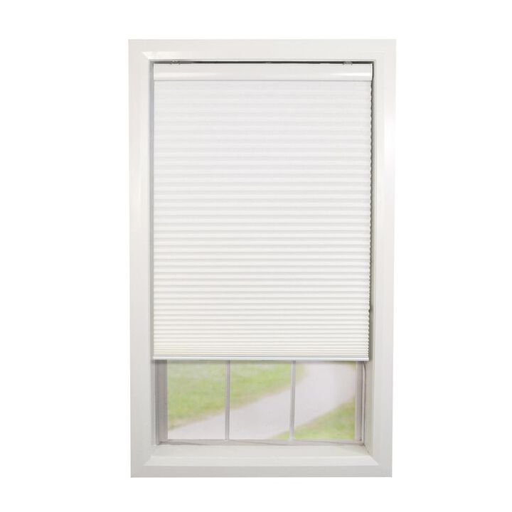 Versailles Home Fashions Cordless Honeycomb Insulating All Season Light Filtering Cellular Window Shade 30" X 72" White