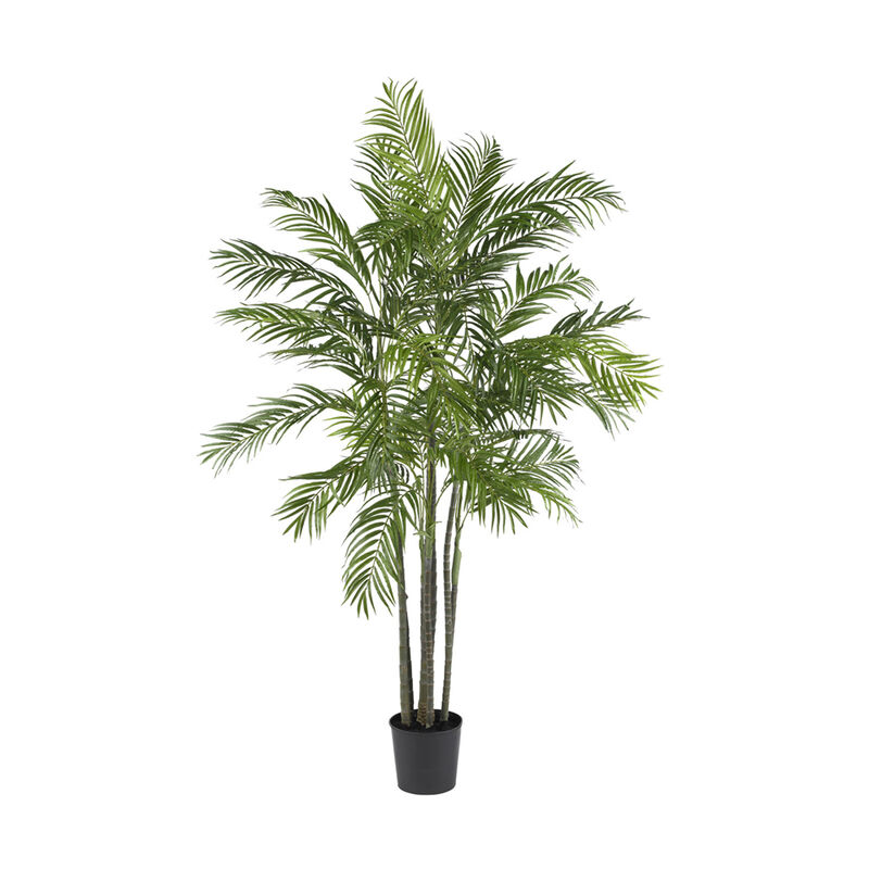 Nearly Natural 6-ft Areca Palm Tree x 7 w/1332 Lvs