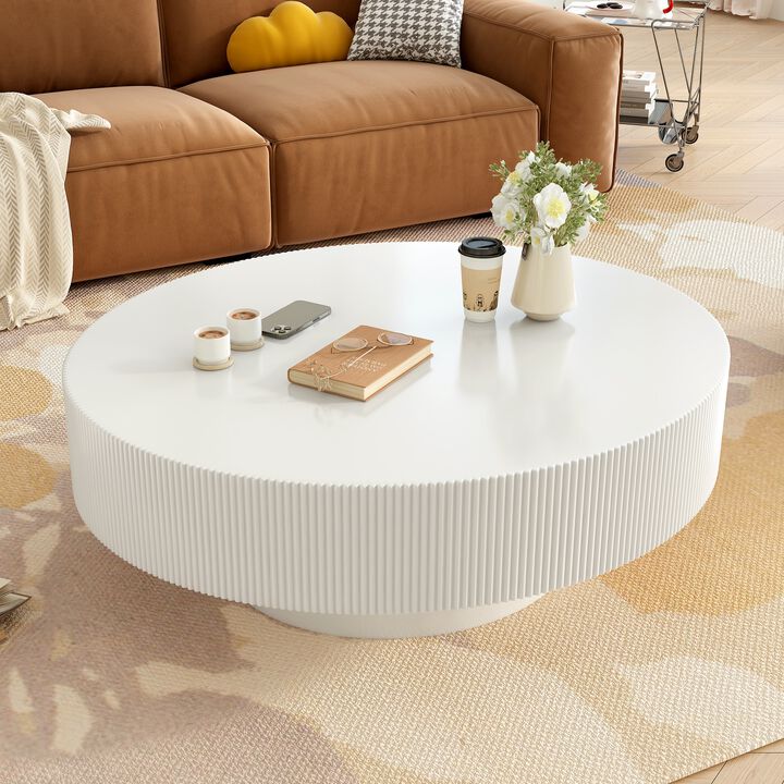 Merax Elegant Easy Assembly Round Coffee Table