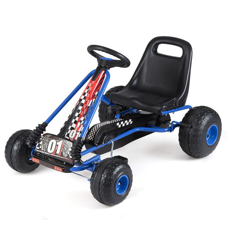 4 Wheel Pedal Go Kart for Kids with Adjustable Seat and All Terrain Wheels image number 4
