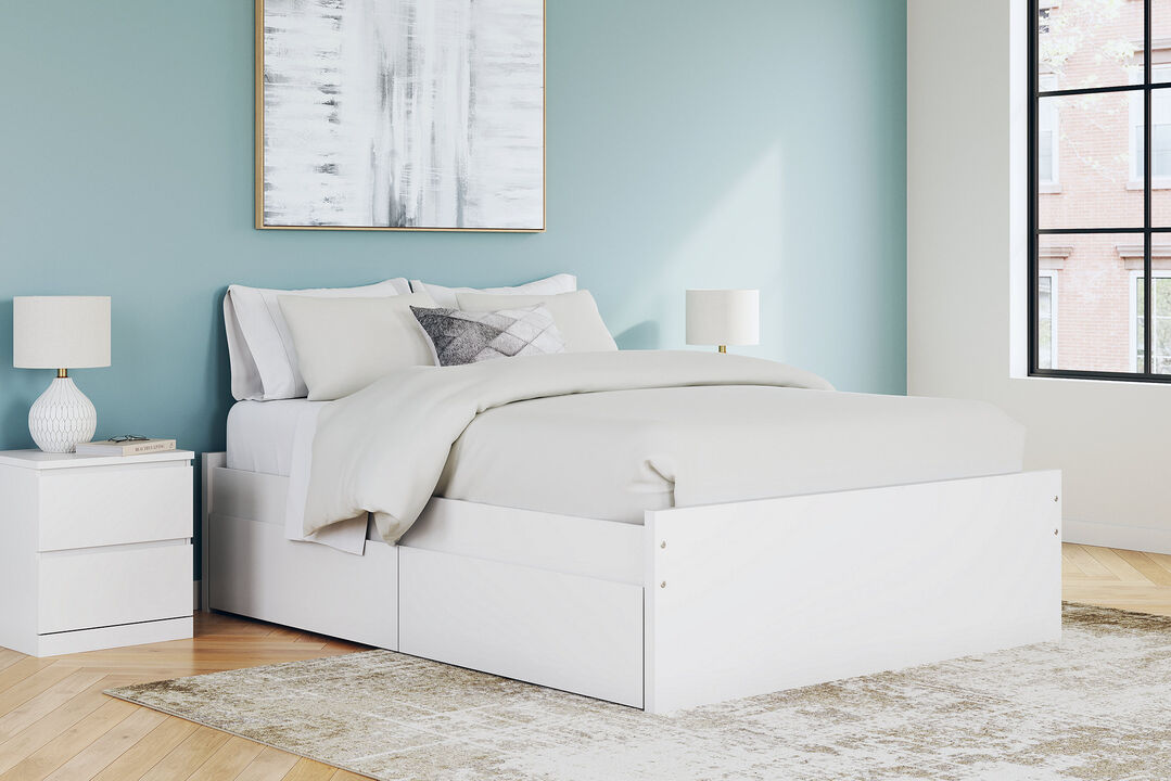 Onita Queen Platform Bed with 2 Side Storage