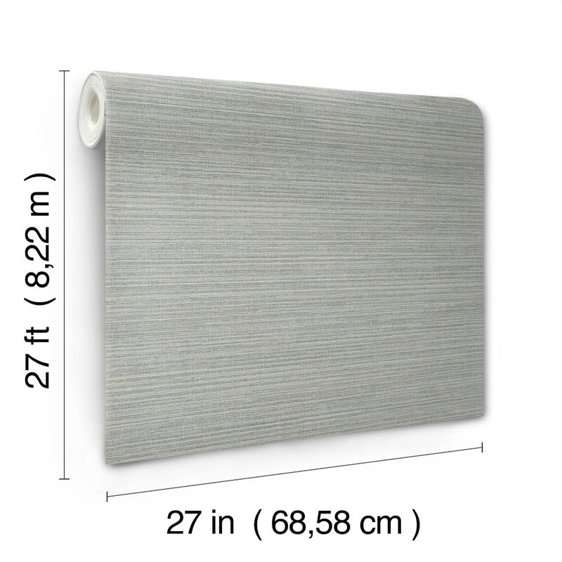 Amyra Silk Gray Wallpaper (Set of 2) image number 2