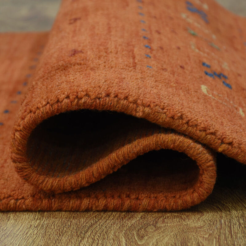 RUGSOTIC CARPETS HAND KNOTTED LOOM WOOL ECO-FRIENDLY AREA RUGS  - Runner, Contemporary Modern Design, High Pile Thick Handmade Anti Skid Rugs for Living Room (L00585) image number 7