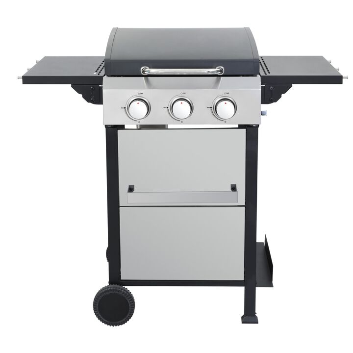 Gicrog 3-Burner Propane Gas BBQ Grill