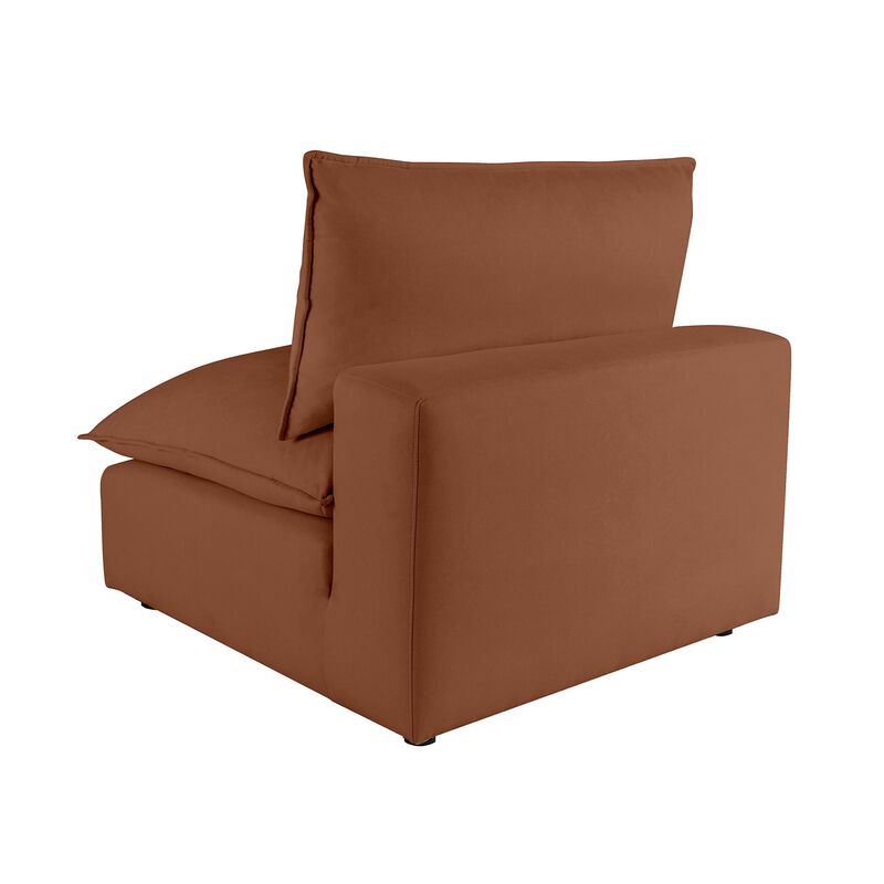 Cali Rust Performance Fabric Armless Chair image number 4