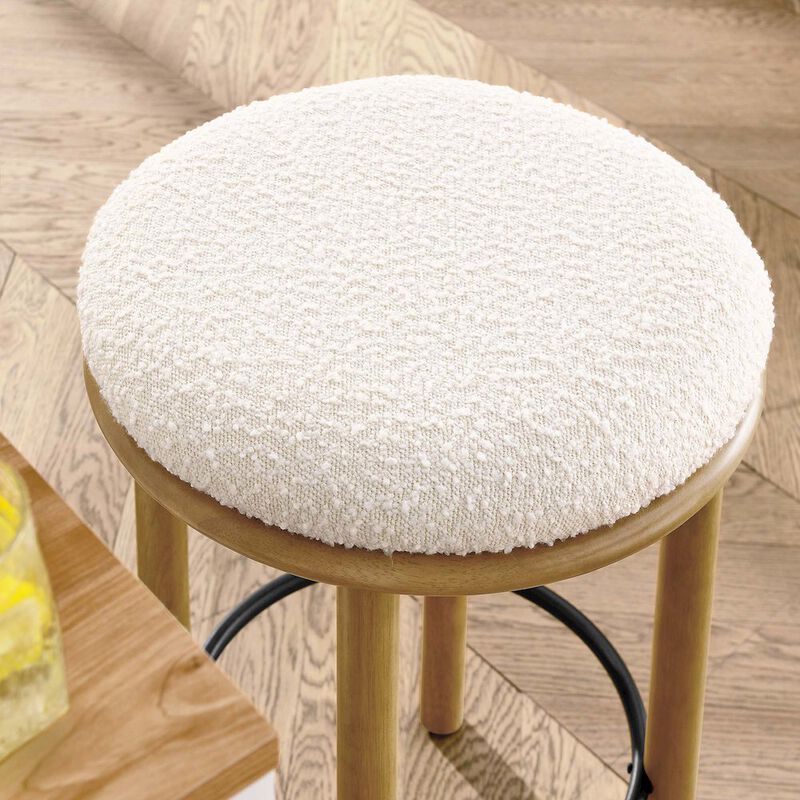 Fable Boucle Fabric Counter Stools Set of 2 image number 7