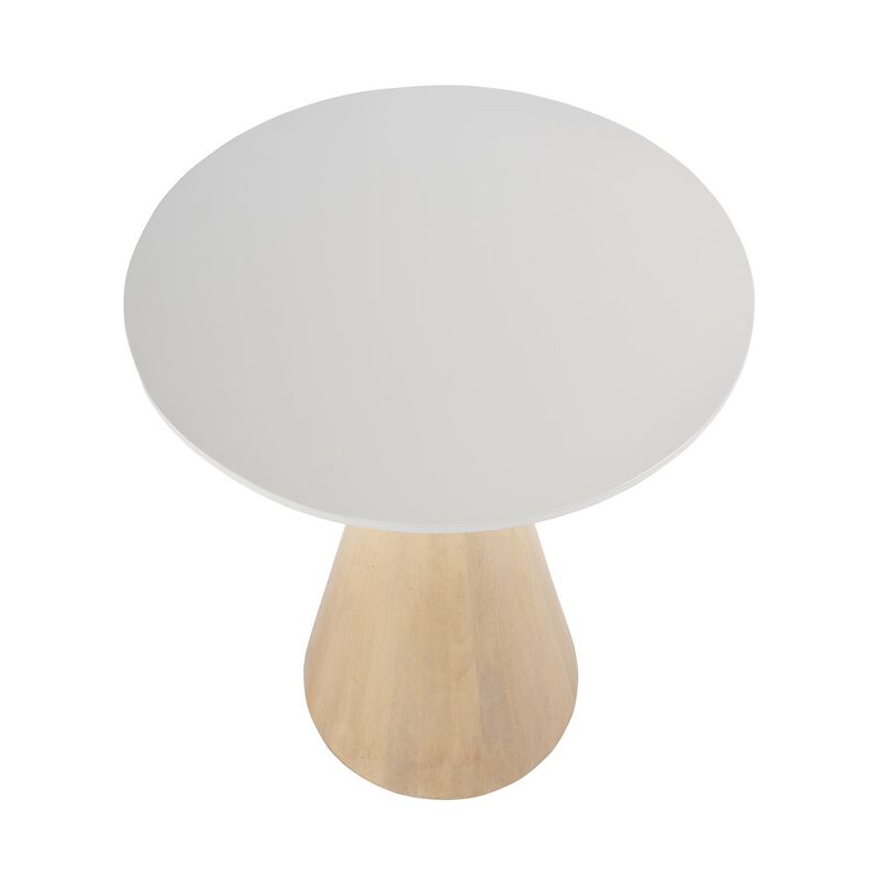 Butler Specialty Via 20 in. W Round Solid Wood Side Table, Natural