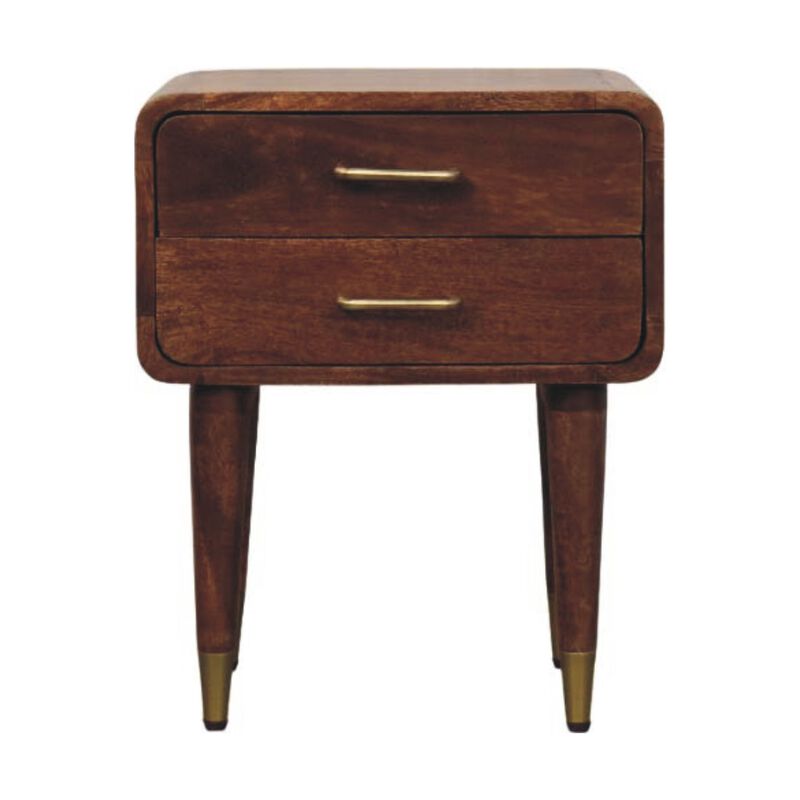Artisan Furniture Solid Wood Astor 2-Drawer Nightstand