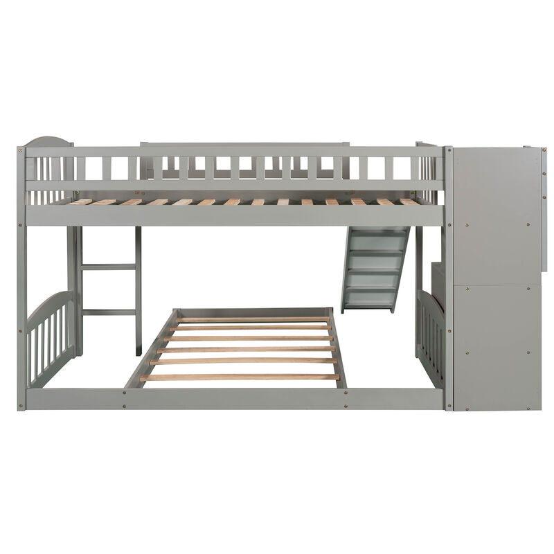 Merax Bunk Bed with Two Drawers and Slide image number 4