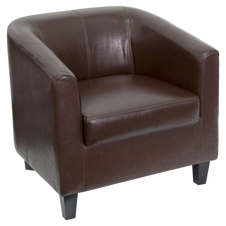 Flash Furniture Katie Brown LeatherSoft Lounge Chair
