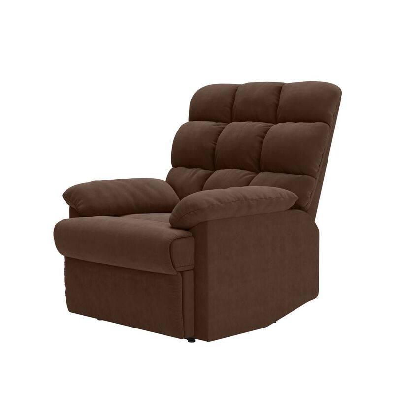 ProLounger Wall Hugger Recliner in Brown Microfiber with Square Tufted Back image number 8