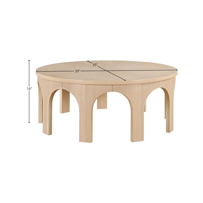 Meridian Furniture Westfield Natural Coffee Table