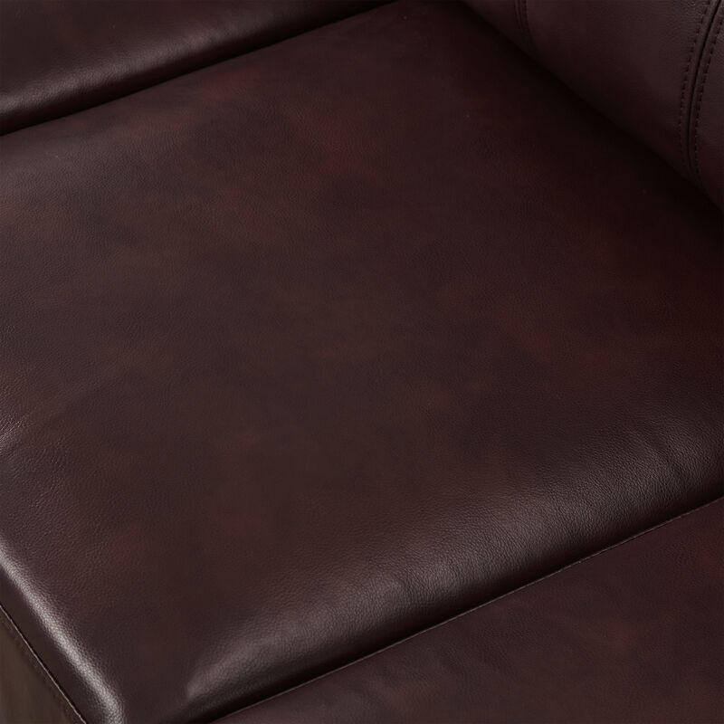 Buldef Breathable Faux-Leather Sofa image number 8