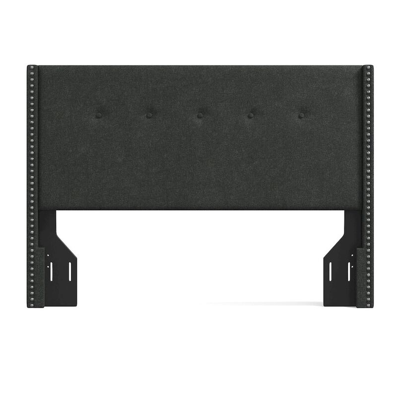 Rize Home Upholstered Headboard Queen Gray image number 4