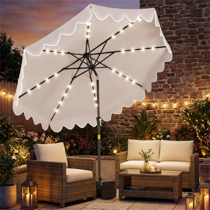11' patio table umbrella Treasure Garden Market Aluminum 11 Foot Octagon Auto Tilt Umbrella