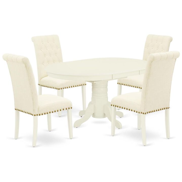 Dining Room Set Linen White