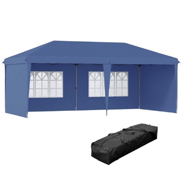 Pop-Up Canopy Party Tent with 4 Sidewalls for Outdoor Events