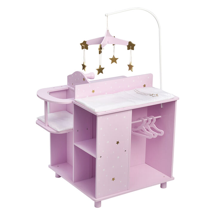 Olivia's Little World Twinkle Stars Princess 4-in-1 Baby Dolls Furniture