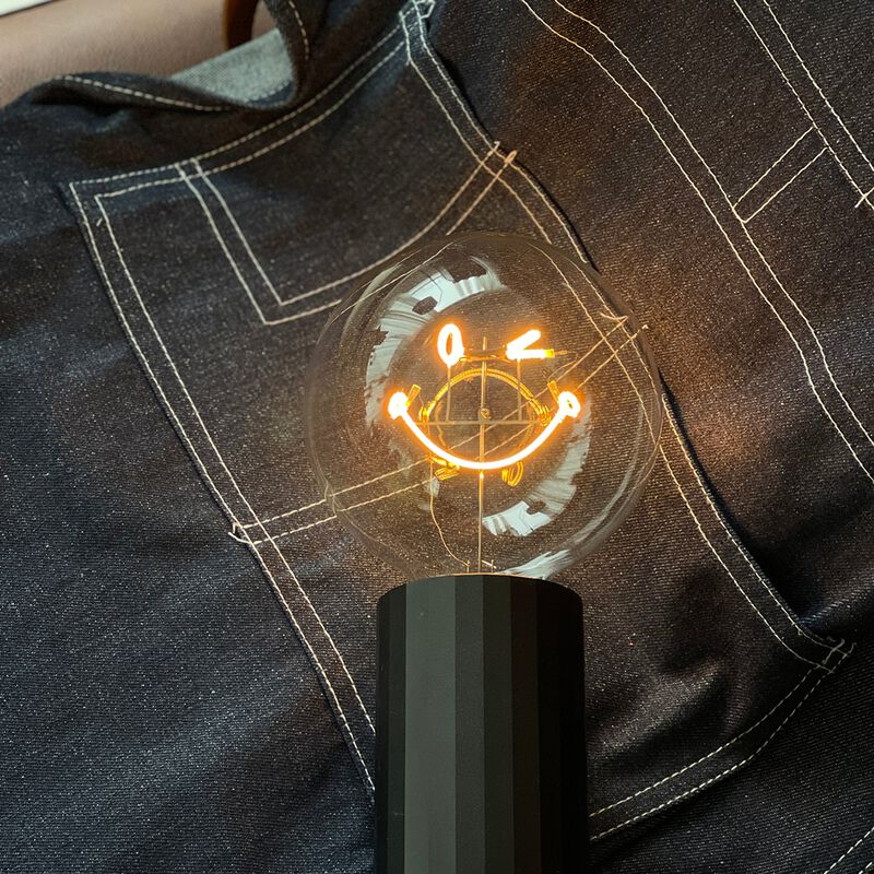 Bulb SMILEY WORLD KIDNESS Amber with Base Table Lamp PORTABLE Pop image number 2