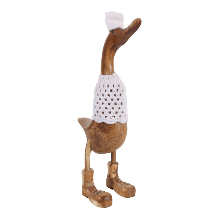 20x6" Teakwood Winter Duck