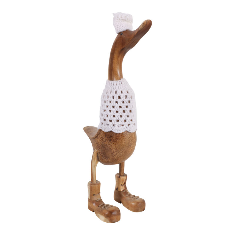 20x6" Teakwood Winter Duck image number 1