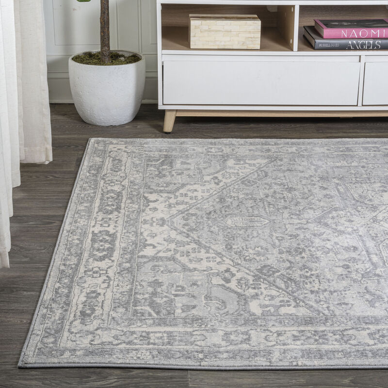 Modern Vintage Medallion Indoor Area Rug