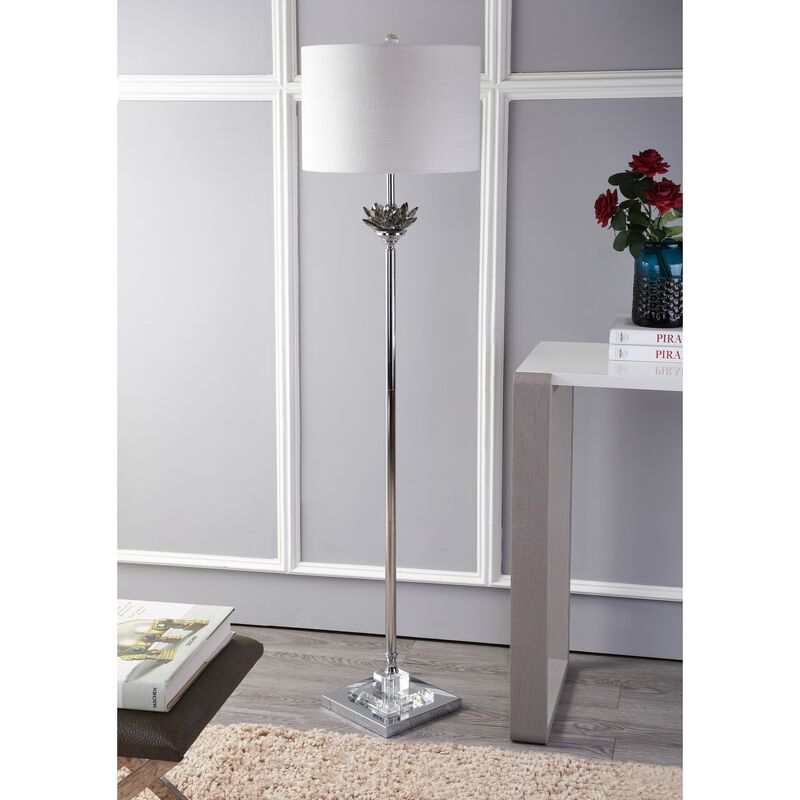 Amelia Crystal / Metal LED Floor Lamp