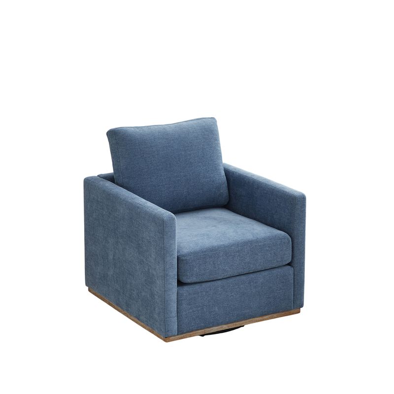 Upholstered Square Swivel Accent Chair and Comfy Accent Single Sofa Chair,Lounge Armchair for Living Room,Bedroom image number 0