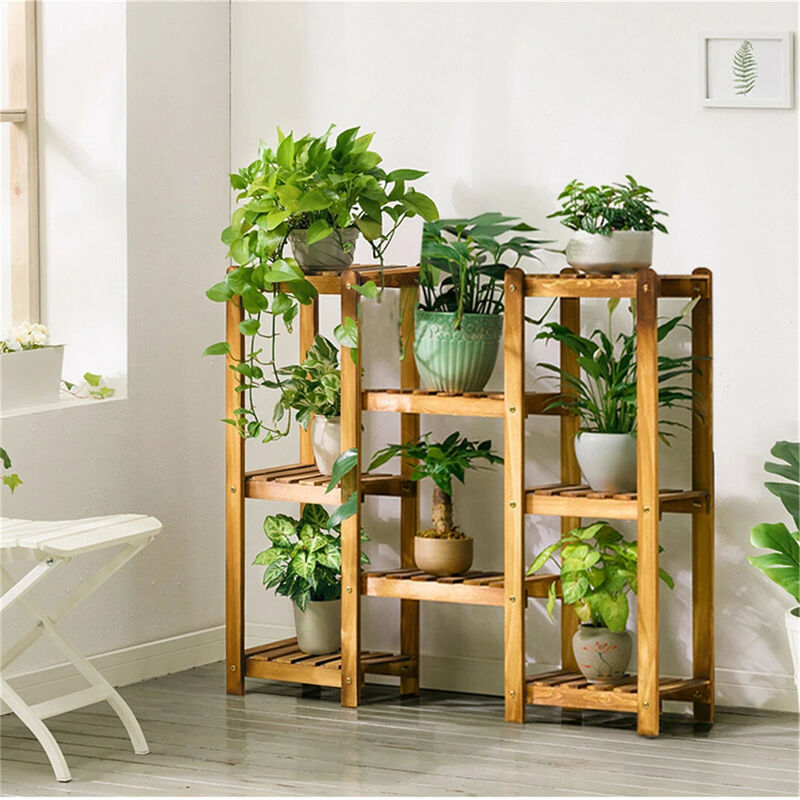 New Flexible Combination Tall Plant Stand Corner Flower Pot Display Holder Rack image number 7