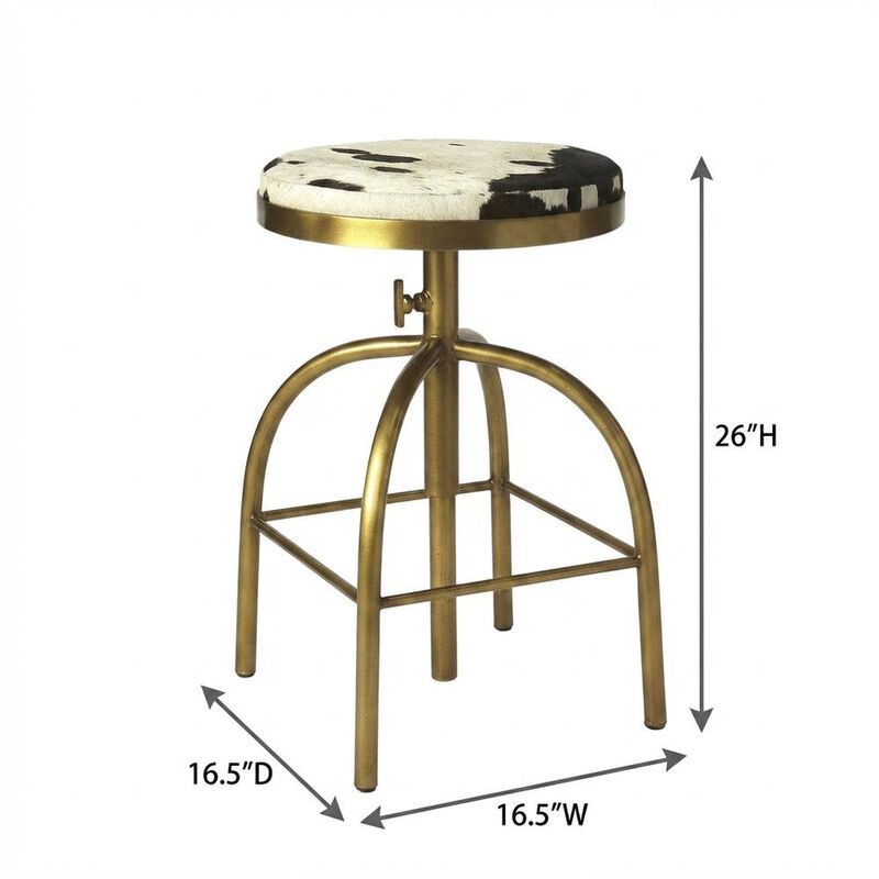 Starlight Canyon Home Swivel Adjustable Counter Stool, Industrial Round Bar Stool for Kitchen image number 3