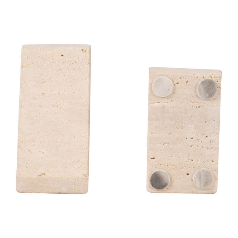 Travertine Triangle Bookends image number 5