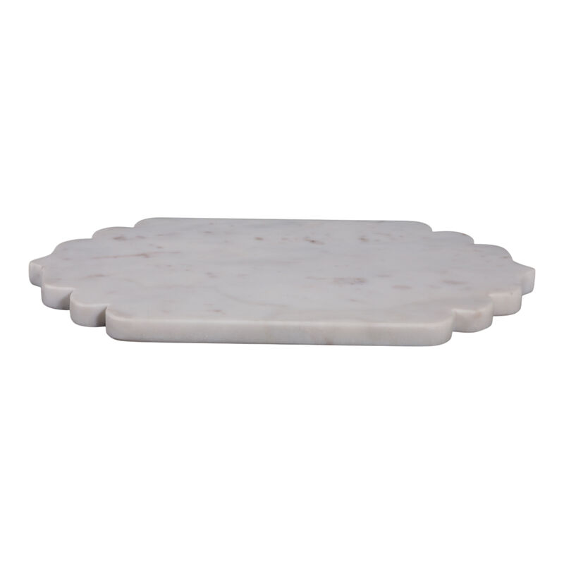 Scallop Edge Oval Marble Tray image number 3