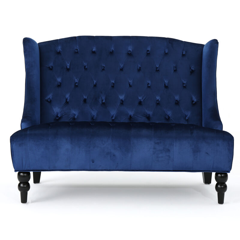 Merax Modern Velvet Loveseat Sofa