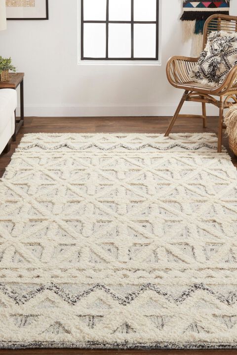 Anica 8007F Blue/Ivory 5' x 8' Rug