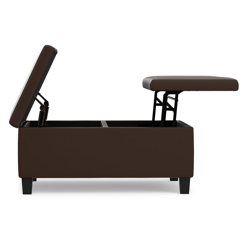 Simpli Home Ellis Coffee Table Storage Ottoman image number 3