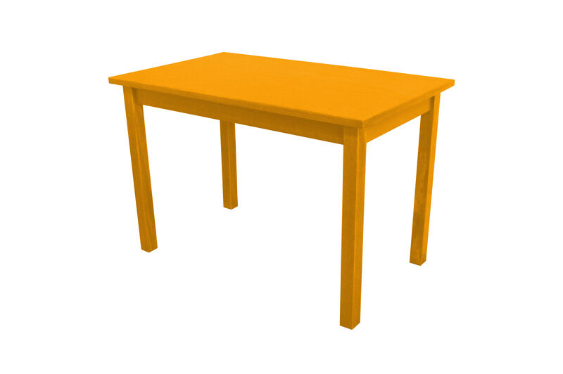 HomeRoots 48" Goldenrod Solid Wood Dining Table