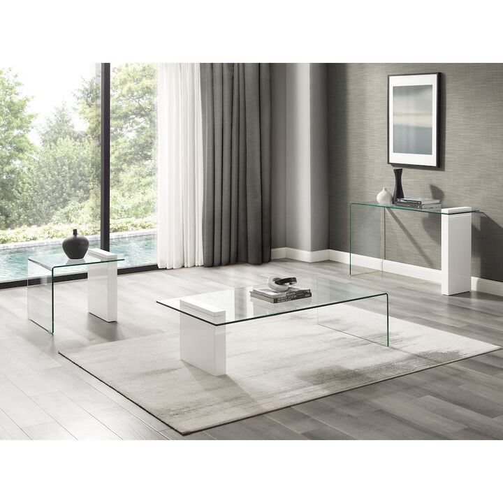 Casabianca Home Buono Coffee Table In White High Gloss