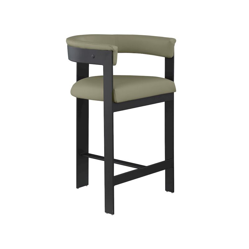 Meridian Furniture Romeo Vegan Leather Counter Stool, Set of 2