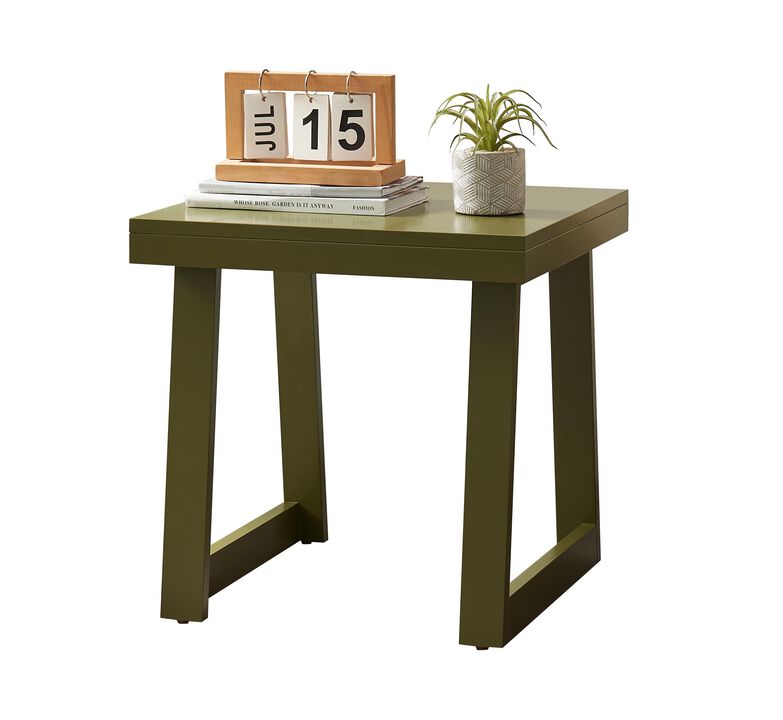 Kings Brand Furniture Charlie Side Table, End Table for Living Room, Nightstand for Bedroom, Couch Side Table (Caviar)