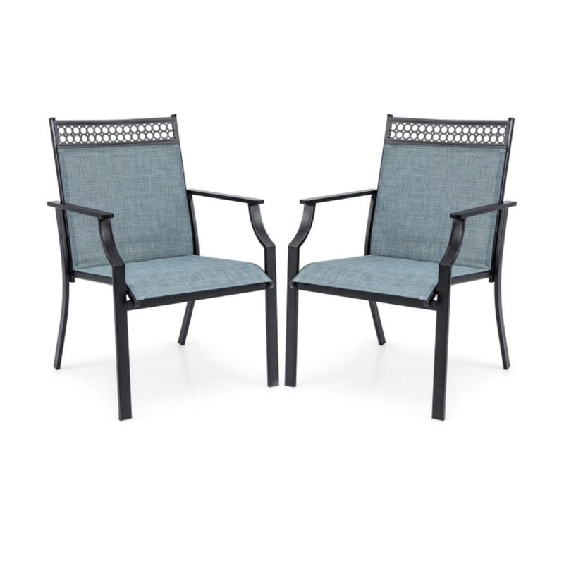 Hivvago Patio Chairs Set of 2 with All Weather Breathable Fabric