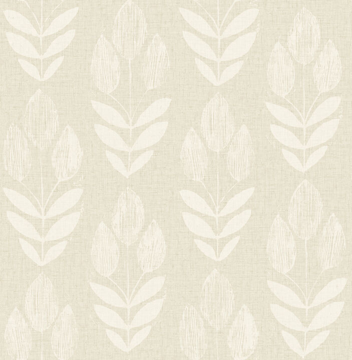 Garland Khaki Block Tulip Wallpaper