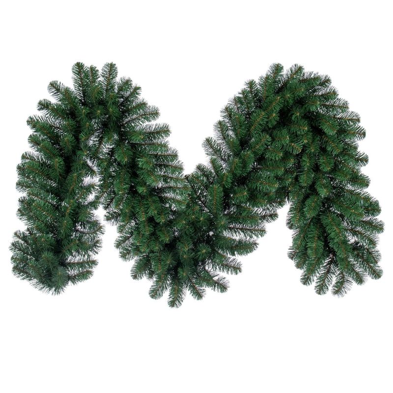 Vickerman 9' x 18" Oregon Fir Artificial Christmas Garland, Unlit - Faux Fir Christmas Garland - Indoor Seasonal Home Decor image number 0