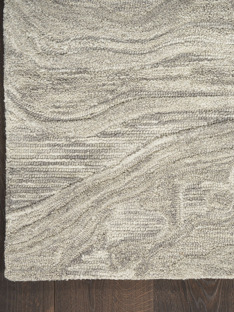 Graceful GRU01 Gray 5'3" x 7'3" Rug