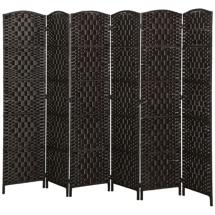 Hivvago Portable 6-Panel Privacy Screen for Bedroom or Office