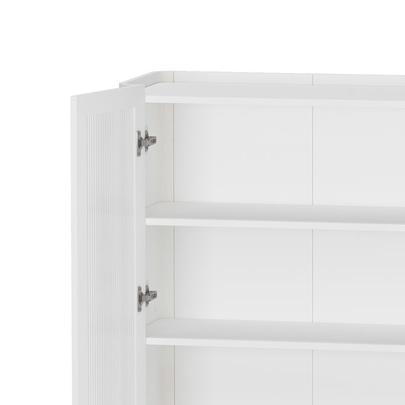 Abbey White Décor Cabinet (Set of 2)