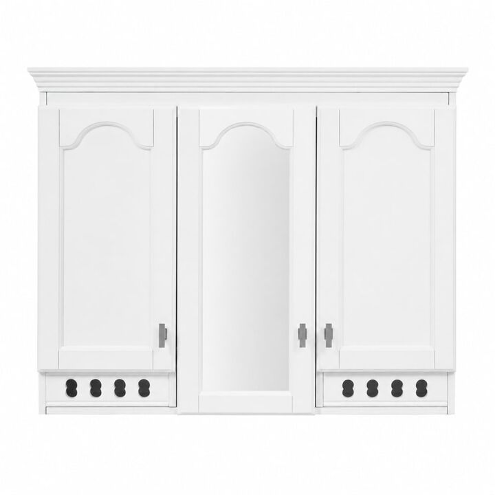 ELEMENT ACE 35 Inch Wall-Mounted All-in-One Mirror Cabinet with Adjustable Shelves and Soft-Closing Hinges for Bathroom Vanity Living Room Bedroom Storage Organizer