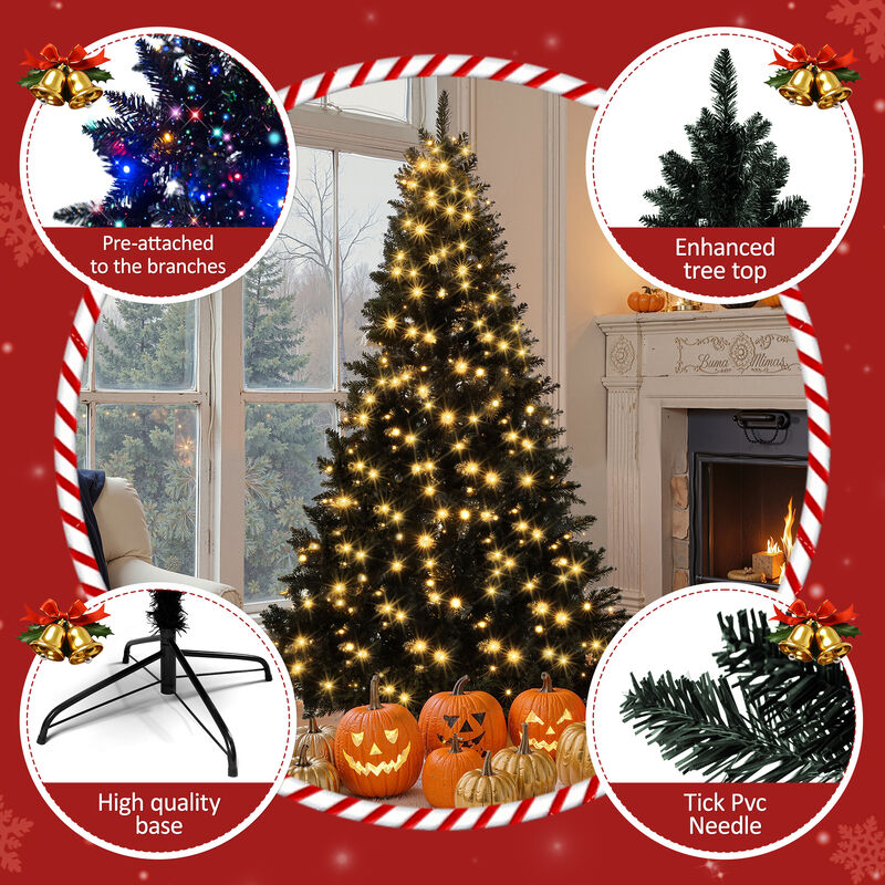 6' Pre-Lit Artificial Hinged Christmas Tree image number 6