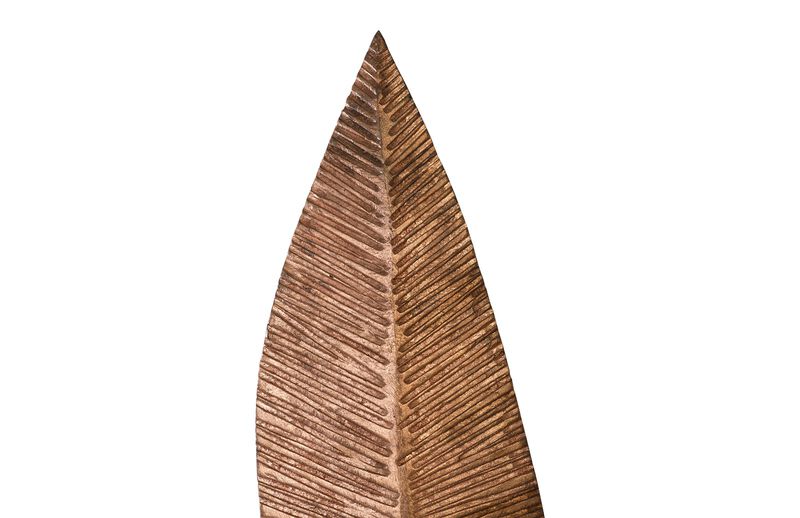 Medium Carved Leaf on Stand