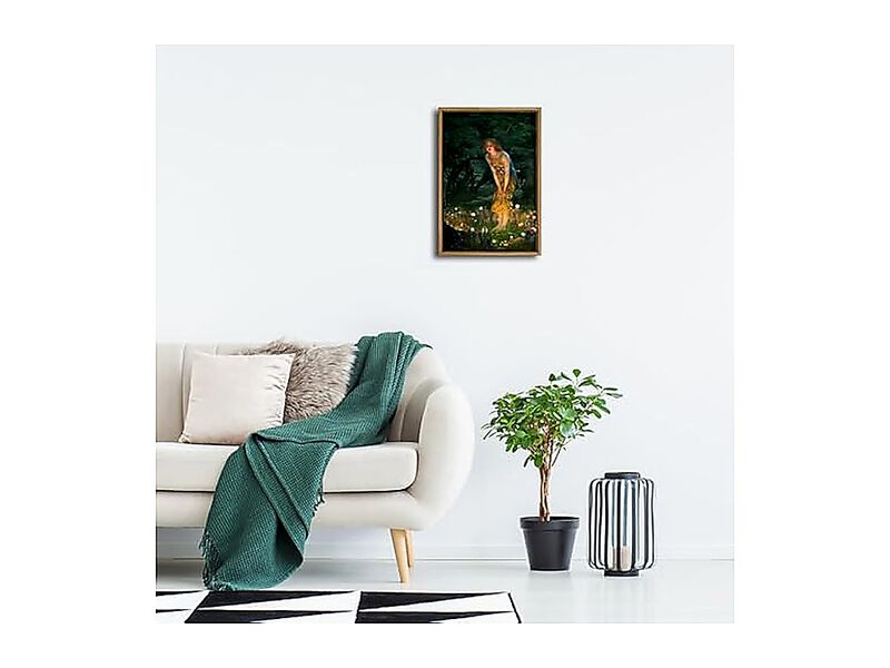 Wieco Art Framed Canvas Wall Fairy Tale Midsummer Eve Girl Elves Edward Robert image number 1